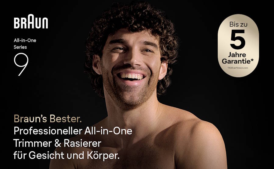 Der neue Braun All-in-One Series 9 für deinen Style