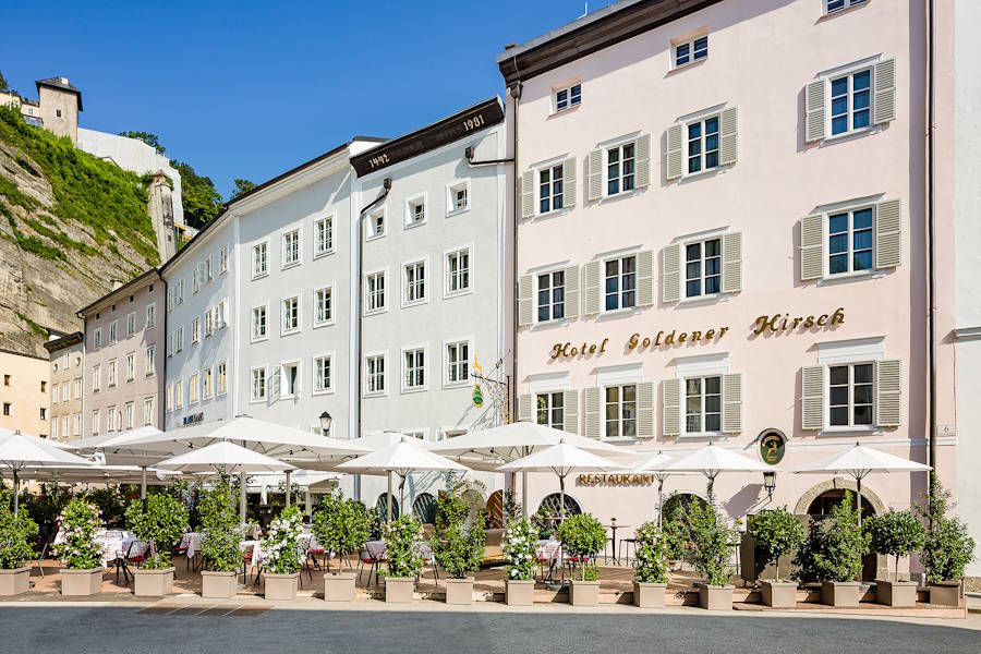 Das Hotel Goldener Hirsch lädt zum Ruperti-Warm-Up auf der Herzl Terrasse